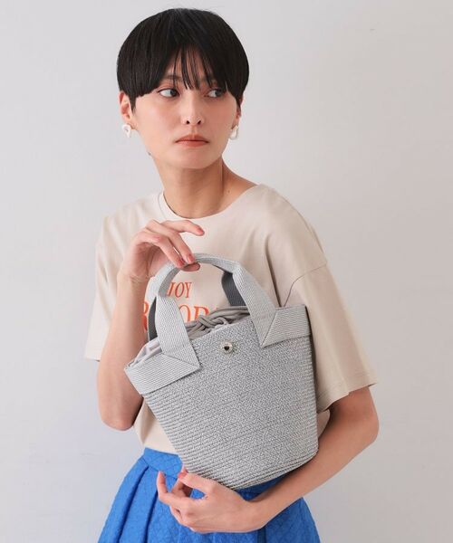 OPAQUE.CLIP / オペーク ドット クリップ トートバッグ | バスケット調デザインテープミニトートバッグ | 詳細2