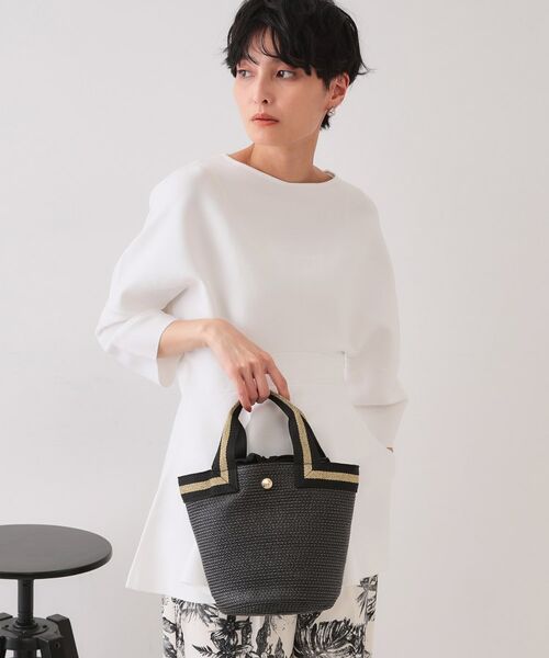 OPAQUE.CLIP / オペーク ドット クリップ トートバッグ | バスケット調デザインテープミニトートバッグ | 詳細4