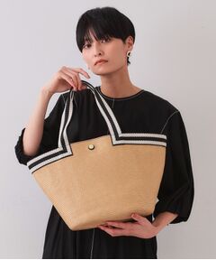 OPAQUE.CLIP / オペーク ドット クリップ トートバッグ | バスケット調デザインテープトートバッグ