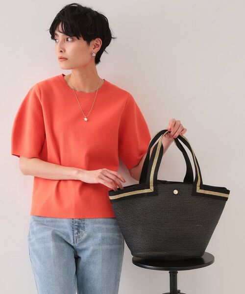 OPAQUE.CLIP / オペーク ドット クリップ トートバッグ | バスケット調デザインテープトートバッグ | 詳細1