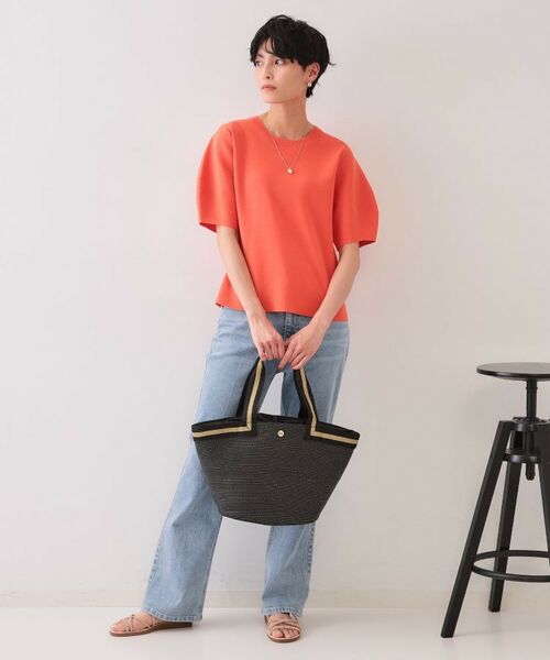 OPAQUE.CLIP / オペーク ドット クリップ トートバッグ | バスケット調デザインテープトートバッグ | 詳細2