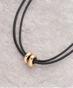 OPAQUE.CLIP / オペーク ドット クリップ ネックレス・ペンダント・チョーカー | 2連コードメタルネックレス