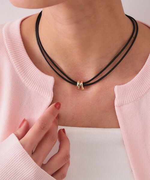 OPAQUE.CLIP / オペーク ドット クリップ ネックレス・ペンダント・チョーカー | 2連コードメタルネックレス | 詳細4