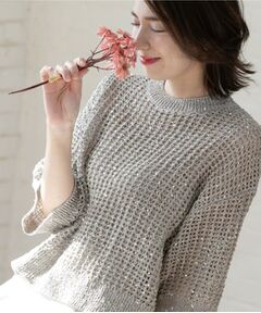 OPAQUE.CLIP / オペーク ドット クリップ ニット・セーター | スパンコールメッシュニット