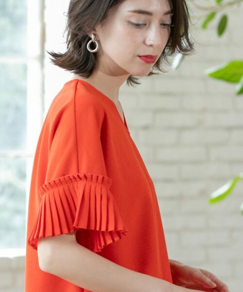 OPAQUE.CLIP / オペーク ドット クリップ カットソー | 袖プリーツドッキングプルオーバー | 詳細16