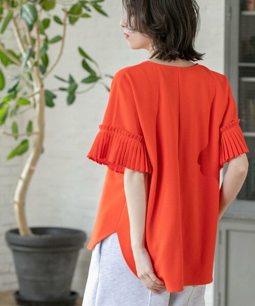 OPAQUE.CLIP / オペーク ドット クリップ カットソー | 袖プリーツドッキングプルオーバー | 詳細18