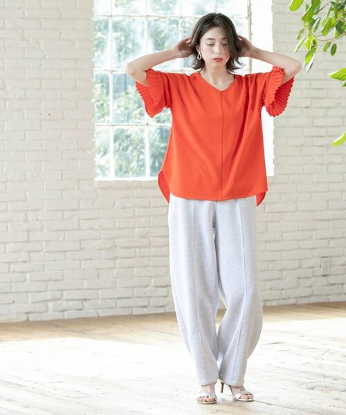 OPAQUE.CLIP / オペーク ドット クリップ カットソー | 袖プリーツドッキングプルオーバー | 詳細20