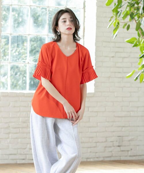 OPAQUE.CLIP / オペーク ドット クリップ カットソー | 袖プリーツドッキングプルオーバー | 詳細22