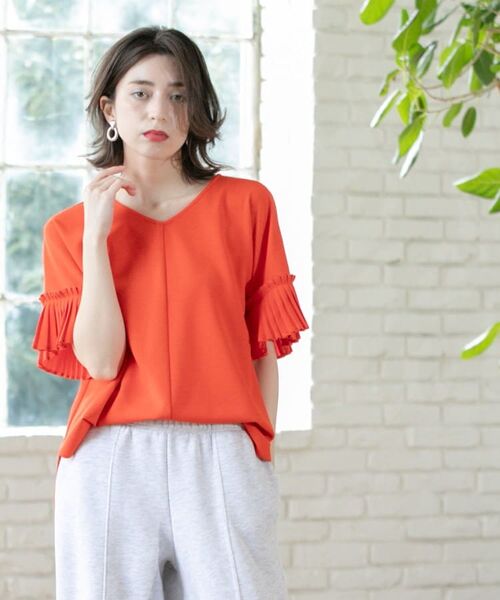 OPAQUE.CLIP / オペーク ドット クリップ カットソー | 袖プリーツドッキングプルオーバー | 詳細23