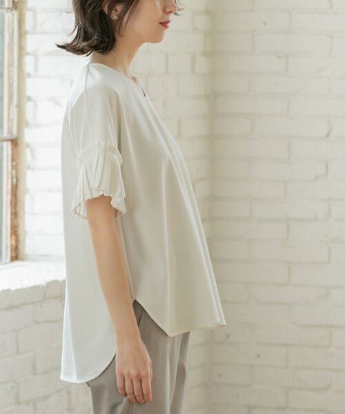 OPAQUE.CLIP / オペーク ドット クリップ カットソー | 袖プリーツドッキングプルオーバー | 詳細27