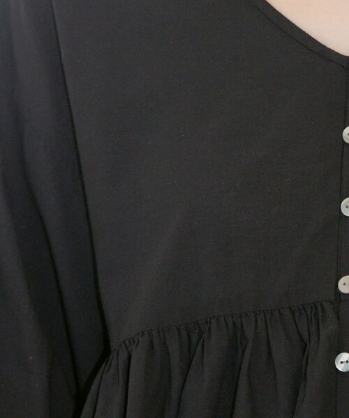 OPAQUE.CLIP / オペーク ドット クリップ シャツ・ブラウス | バルーン袖スカラップ刺繍レースチュニック | 詳細19