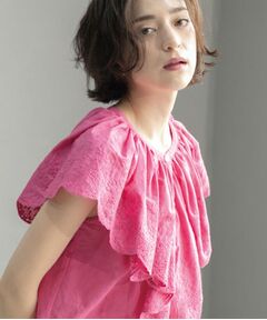 OPAQUE.CLIP / オペーク ドット クリップ シャツ・ブラウス | 刺繍レースカラーブラウス