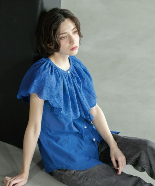 OPAQUE.CLIP / オペーク ドット クリップ シャツ・ブラウス | 刺繍レースカラーブラウス | 詳細18