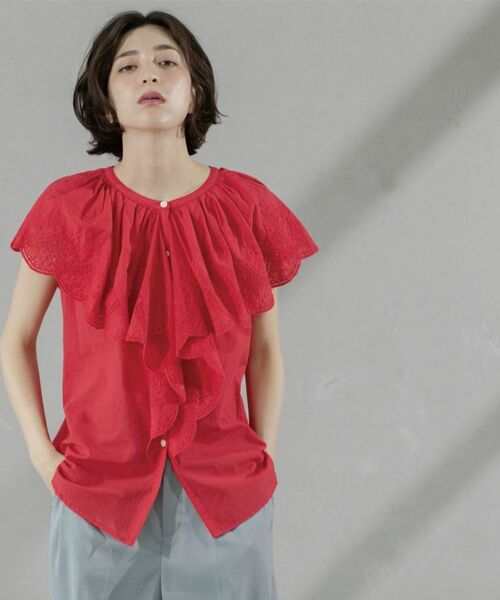 OPAQUE.CLIP / オペーク ドット クリップ シャツ・ブラウス | 刺繍レースカラーブラウス | 詳細26