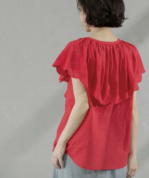 OPAQUE.CLIP / オペーク ドット クリップ シャツ・ブラウス | 刺繍レースカラーブラウス | 詳細29