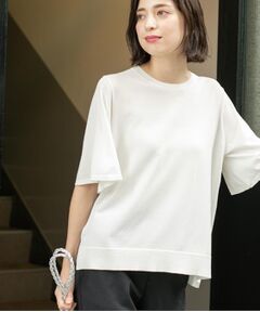 OPAQUE.CLIP / オペーク ドット クリップ ニット・セーター | 《6色展開/S-LLサイズ》フレアスリーブニット【UV/接触冷感/抗ピル/洗濯機洗い可】