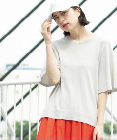 OPAQUE.CLIP / オペーク ドット クリップ ニット・セーター | 《6色展開/S-LLサイズ》フレアスリーブニット【UV/接触冷感/抗ピル/洗濯機洗い可】