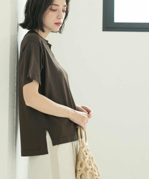 OPAQUE.CLIP / オペーク ドット クリップ ニット・セーター | スキッパーニット【UV/接触冷感/抗ピル/洗濯機洗い可】 | 詳細13