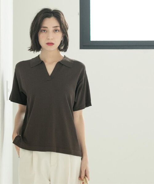 OPAQUE.CLIP / オペーク ドット クリップ ニット・セーター | スキッパーニット【UV/接触冷感/抗ピル/洗濯機洗い可】 | 詳細15