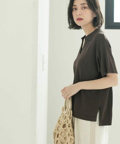 OPAQUE.CLIP / オペーク ドット クリップ ニット・セーター | スキッパーニット【UV/接触冷感/抗ピル/洗濯機洗い可】 | 詳細16