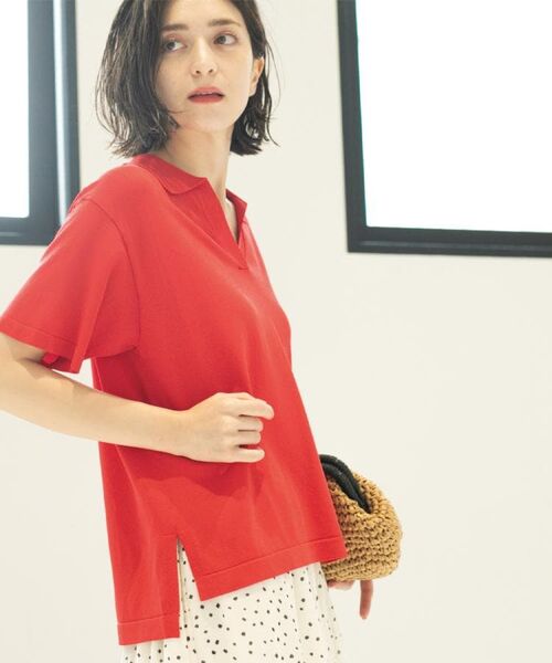 OPAQUE.CLIP / オペーク ドット クリップ ニット・セーター | スキッパーニット【UV/接触冷感/抗ピル/洗濯機洗い可】 | 詳細18