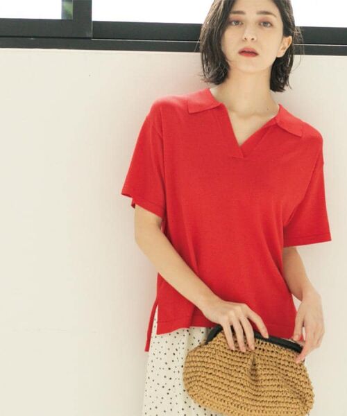 OPAQUE.CLIP / オペーク ドット クリップ ニット・セーター | スキッパーニット【UV/接触冷感/抗ピル/洗濯機洗い可】 | 詳細19