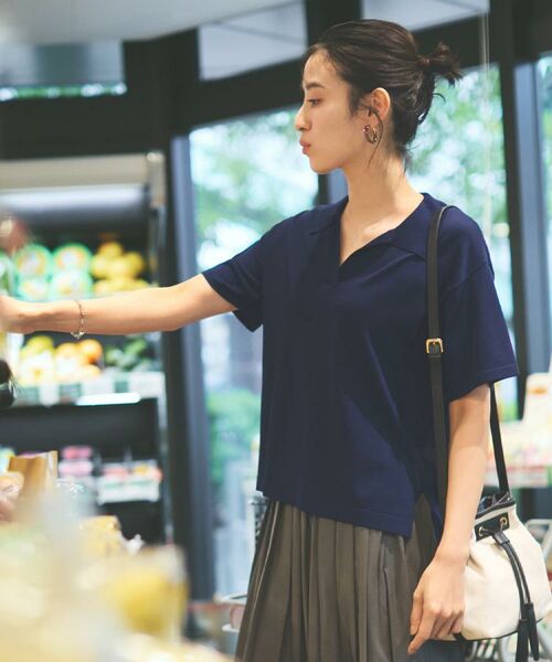 OPAQUE.CLIP / オペーク ドット クリップ ニット・セーター | スキッパーニット【UV/接触冷感/抗ピル/洗濯機洗い可】 | 詳細2