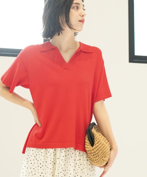 OPAQUE.CLIP / オペーク ドット クリップ ニット・セーター | スキッパーニット【UV/接触冷感/抗ピル/洗濯機洗い可】 | 詳細21