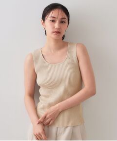 OPAQUE.CLIP / オペーク ドット クリップ キャミソール・チューブトップ | ラメニットタンクトップ【洗濯機洗い可／抗ピル】