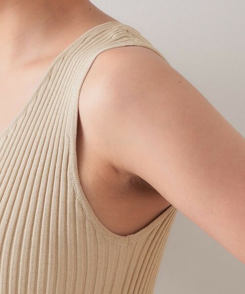 OPAQUE.CLIP / オペーク ドット クリップ キャミソール・チューブトップ | ラメニットタンクトップ【洗濯機洗い可/抗ピル】 | 詳細17