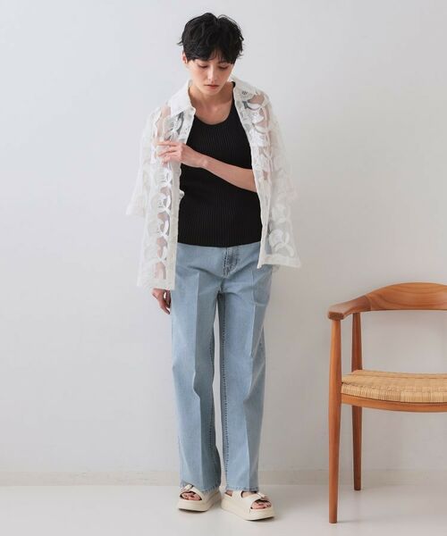 OPAQUE.CLIP / オペーク ドット クリップ キャミソール・チューブトップ | ラメニットタンクトップ【洗濯機洗い可/抗ピル】 | 詳細6