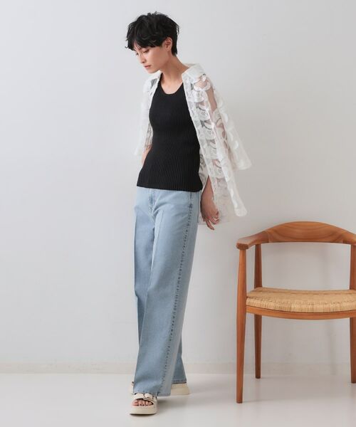 OPAQUE.CLIP / オペーク ドット クリップ キャミソール・チューブトップ | ラメニットタンクトップ【洗濯機洗い可/抗ピル】 | 詳細7