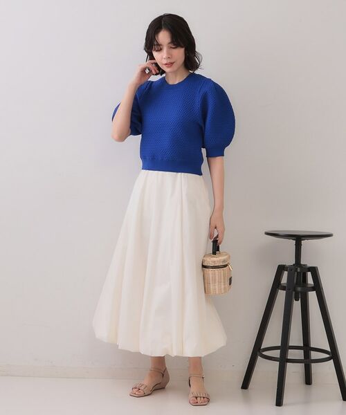 OPAQUE.CLIP / オペーク ドット クリップ ニット・セーター | ぽこぽこパフスリーブニット【洗濯機洗い可/抗ピル】 | 詳細10