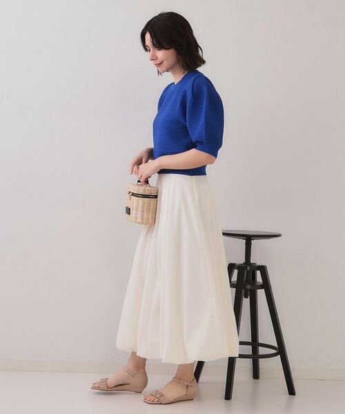 OPAQUE.CLIP / オペーク ドット クリップ ニット・セーター | ぽこぽこパフスリーブニット【洗濯機洗い可/抗ピル】 | 詳細11