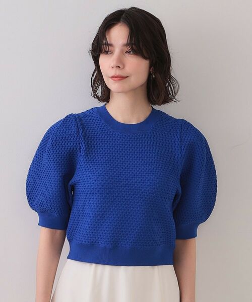 OPAQUE.CLIP / オペーク ドット クリップ ニット・セーター | ぽこぽこパフスリーブニット【洗濯機洗い可/抗ピル】 | 詳細13