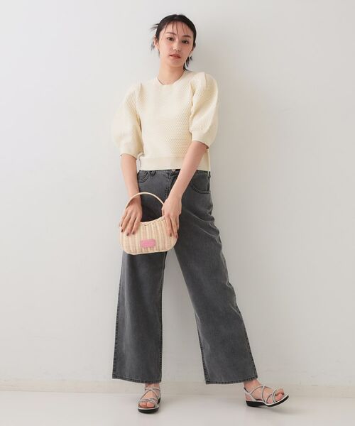 OPAQUE.CLIP / オペーク ドット クリップ ニット・セーター | ぽこぽこパフスリーブニット【洗濯機洗い可/抗ピル】 | 詳細2