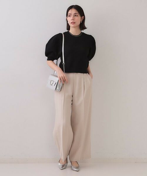 OPAQUE.CLIP / オペーク ドット クリップ ニット・セーター | ぽこぽこパフスリーブニット【洗濯機洗い可/抗ピル】 | 詳細6