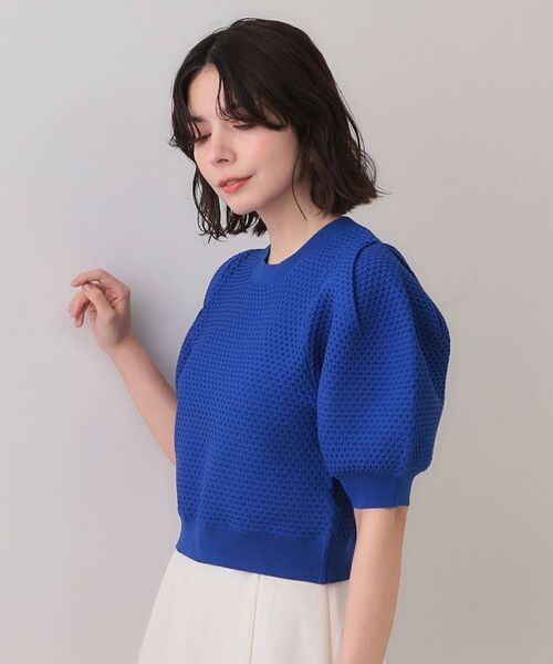 OPAQUE.CLIP / オペーク ドット クリップ ニット・セーター | ぽこぽこパフスリーブニット【洗濯機洗い可/抗ピル】 | 詳細9