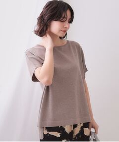 OPAQUE.CLIP / オペーク ドット クリップ ニット・セーター | ラメリラクシードルマンニット【接触冷感/UV/抗ピル/洗濯機洗い可】