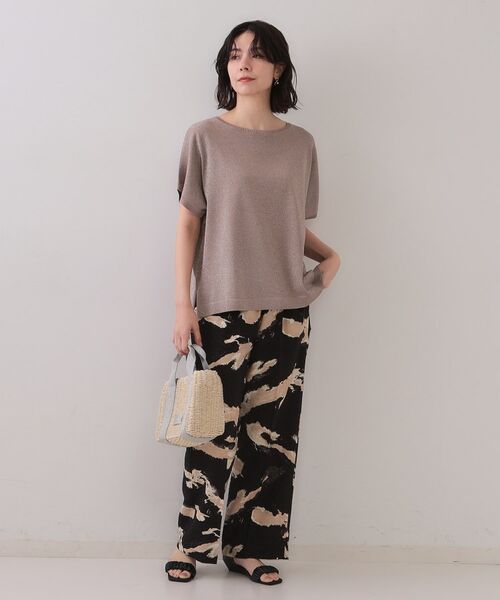 OPAQUE.CLIP / オペーク ドット クリップ ニット・セーター | ラメリラクシードルマンニット【接触冷感/UV/抗ピル/洗濯機洗い可】 | 詳細10