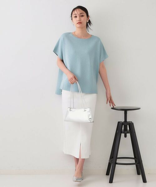 OPAQUE.CLIP / オペーク ドット クリップ ニット・セーター | ラメリラクシードルマンニット【接触冷感/UV/抗ピル/洗濯機洗い可】 | 詳細14