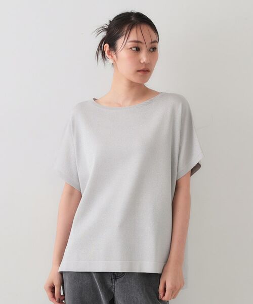 OPAQUE.CLIP / オペーク ドット クリップ ニット・セーター | ラメリラクシードルマンニット【接触冷感/UV/抗ピル/洗濯機洗い可】 | 詳細17