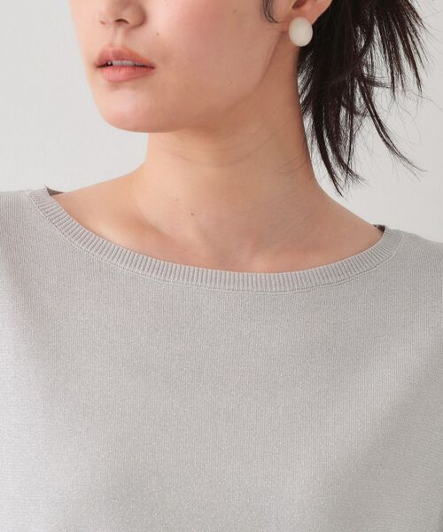 OPAQUE.CLIP / オペーク ドット クリップ ニット・セーター | ラメリラクシードルマンニット【接触冷感/UV/抗ピル/洗濯機洗い可】 | 詳細20