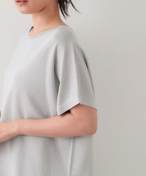 OPAQUE.CLIP / オペーク ドット クリップ ニット・セーター | ラメリラクシードルマンニット【接触冷感/UV/抗ピル/洗濯機洗い可】 | 詳細21