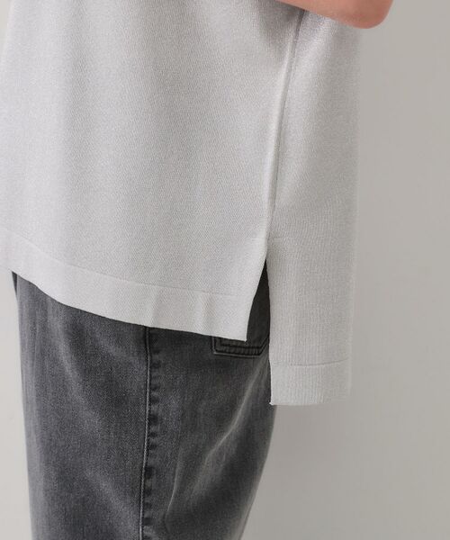 OPAQUE.CLIP / オペーク ドット クリップ ニット・セーター | ラメリラクシードルマンニット【接触冷感/UV/抗ピル/洗濯機洗い可】 | 詳細22