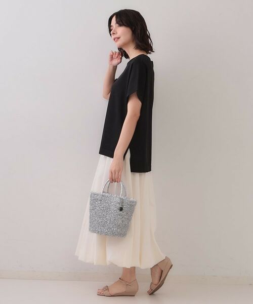 OPAQUE.CLIP / オペーク ドット クリップ ニット・セーター | ラメリラクシードルマンニット【接触冷感/UV/抗ピル/洗濯機洗い可】 | 詳細6