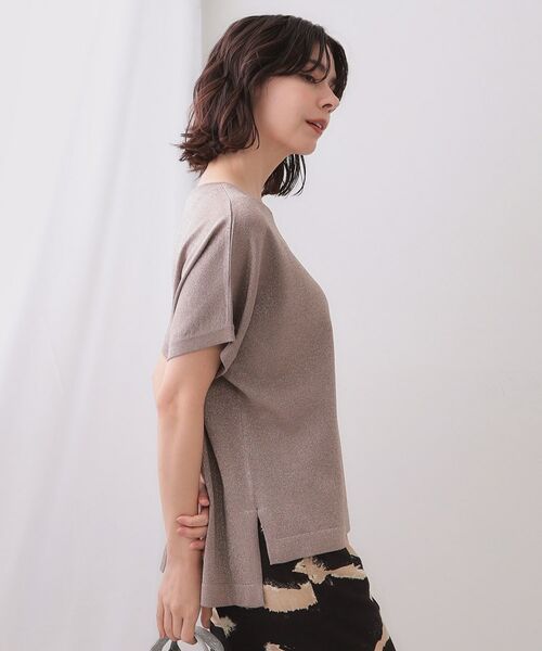 OPAQUE.CLIP / オペーク ドット クリップ ニット・セーター | ラメリラクシードルマンニット【接触冷感/UV/抗ピル/洗濯機洗い可】 | 詳細9