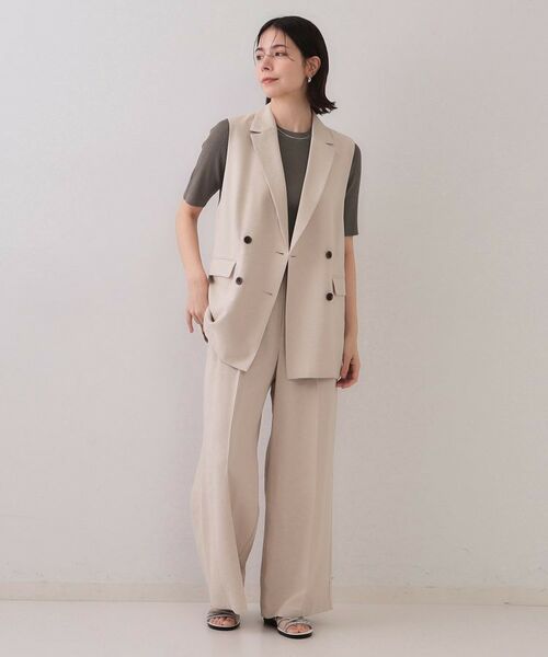 OPAQUE.CLIP / オペーク ドット クリップ ニット・セーター | シアーリブハーフスリーブニット【洗濯機洗い可/抗ピル】 | 詳細10