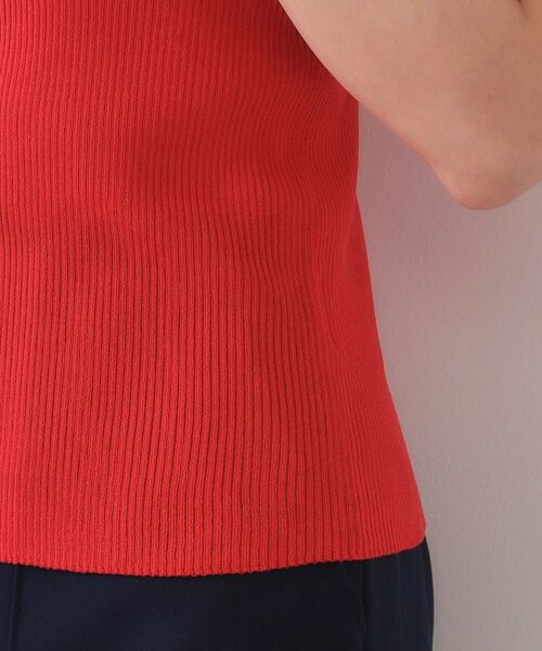 OPAQUE.CLIP / オペーク ドット クリップ ニット・セーター | シアーリブハーフスリーブニット【洗濯機洗い可/抗ピル】 | 詳細22