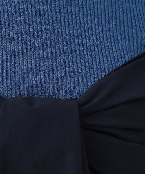 OPAQUE.CLIP / オペーク ドット クリップ ニット・セーター | リボンビスチェドッキングニット【洗濯機洗い可】 | 詳細12